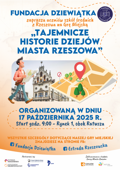 Gra Miejska dla szkół ponadpodstawowych 17.10.2025